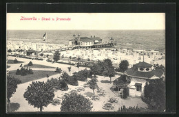 AK Zinnowitz / Ostsee, Strand Und Promenade - Zinnowitz