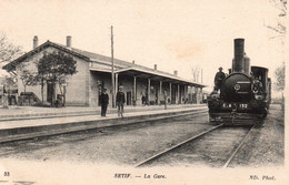 Sétif (Algérie) La Gare, Train Entrant En Gare - Carte ND Phot. N° 33 - Sétif