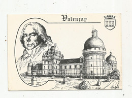 Cp , VALENCAY , TALLEYRAND Surveillant Son Château , Illustrateur ,signée M. Bouffard ,publicité : CARTORAMA - Autres & Non Classés