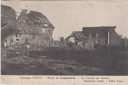 BELGIQUE - Campagne 1901 - 15 - Ruine De LANGEMARCK - Le Couvent Par Derrière - Langemark-Poelkapelle