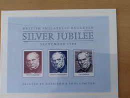 British Philatelic Bulletin Silver Jubilee Semptember 1988. - Cinderella