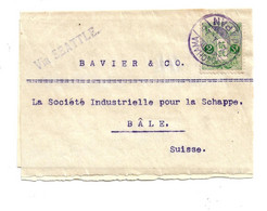 JAP532 / JAPAN - Streifband (wrapper) Yokohama - Basel/Schweiz 1915 - Briefe U. Dokumente