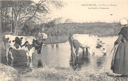 85-CROIX-DE-VIE- LES BOEUFS A L'ABREUVOIR - Saint Gilles Croix De Vie