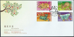 2021 HONG KONG YEAR OF THE OX FDC - FDC