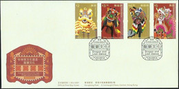 2021 HONG KONG Cultural Heritage - Dragon And Lion Dance FDC - FDC