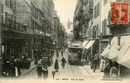 Brest * La Rue De Siam * Tramway Tram * Commerces Magasins - Brest