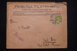 TCHÉCOSLOVAQUIE - Enveloppe Commerciale De Praha Pour La France En 1923 - L 99666 - Briefe U. Dokumente