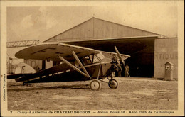 44 - BOUGUENAIS - Chateau-Bougon - Aérodrome - Aéroport - Avion Potez 36 - Aéro-club - Bouguenais