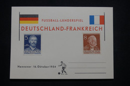 ALLEMAGNE - Carte " Fussball Länderspiel " - Hannover 1954 - L 99686 - Cartas
