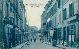 Gentilly * La Rue Frileuse * Boulangerie * Commerces Magasins - Gentilly