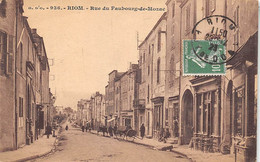 Riom      63         Rue Du Faubourg De Mozac        (voir Scan) - Riom