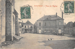 CPA 21 ROUVRAY PLACE DE L'EGLISE - Sonstige & Ohne Zuordnung