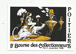 Cp, Bourses & Salons De Collections, 9 E Bourse Des Collectionneurs , 1986, Poitiers , Illustrateur G. Roger , Vierge - Sammlerbörsen & Sammlerausstellungen