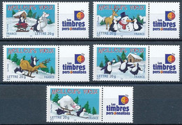 France 2005 - 3853A-3857A Série Meilleurs Voeux Personnalisée Avec Logo Les Timbres Personnalisés - Neuf - Neufs