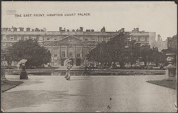 The East Front, Hampton Court Palace, Surrey, 1908 - Auto-Photo Postcard - Hampton Court