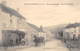 CPA 21 PONT DE PANY RUE PRINCIPALE ROUTE DE DIJON - Autres & Non Classés