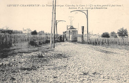 CPA 21 GEVREY CHAMBERTAIN LE TRAM ELECTRIQUE - Gevrey Chambertin