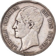 Monnaie, Belgique, Leopold I, 5 Francs, 5 Frank, 1851, Bruxelles, TB+, Argent - 5 Francs