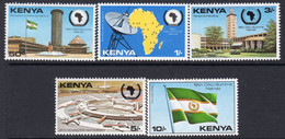 Kenya 1981 OAU Summit Conference Set Of 5, MNH, SG 201/5 (BA2) - Kenya (1963-...)