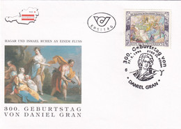 A8393- ERSTTAG DANIEL GRAN PAINTINGS, WEIN 1994 REPUBLIC OSTERREICH AUSTRIA USED STAMP ON COVER - Cartas & Documentos