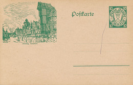 DEUTSCHES REICH / DANZIG  - 1925  ,  Bild-Postkarte  Krantor  , Post Card  -  Michel P31  -  BNR00127 - Danzig