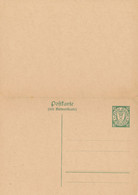 DEUTSCHES REICH / DANZIG  - 1925/28  ,  Postkarte Mit Antwortkarte  ,  Reply Post Card  -  Michel P36  -  BNR00128 - Danzig