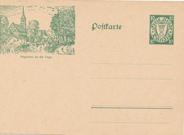 DEUTSCHES REICH / DANZIG  - 1925/28  ,  Bild-Postkarte  Tiegenhof  ,  Post Card  -  Michel P38 II  -  BNR00133 - Danzig