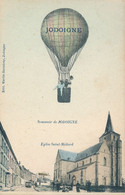 Brabant Belgique Souvenir De Jodoigne église Saint Médard - Ballon Monté - édit Martin Sansdrap Circulée 1908 - Jodoigne