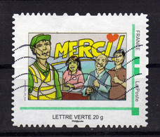 FRANCE MonTimbramoi MERCI Lettre Verte Obl - Andere & Zonder Classificatie