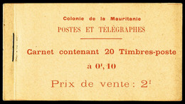 N°2 ** Mauritanie: 20 Timbres, 10c Rose Et Orange (N°21), Papier Couché, TB (certificat) - Autres & Non Classés