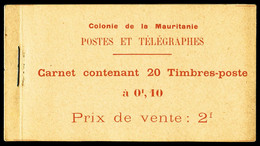 N°2 ** Mauritanie: 20 Timbres, 10c Rose Et Orange (N°21), Papier Couché, TB (certificat) - Altri & Non Classificati