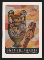 Pub Papier 1946 Montres Horlogerie  ULYSSE NARDIN Le Locle Suisse Montre Vase Amphore - Werbung