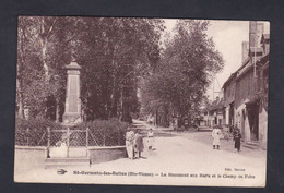 St Saint Germain Les Belles (87) Monument Aux Morts Et Champ De Foire (animée Ed. Bureau  47104) - Saint Germain Les Belles