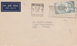 AUSTRALIE DEVANT DE LETTRE POUR LA FRANCE 1953 - Postmark Collection