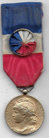 Médaille En Argent Doré - Honneur Et Travail - Otros & Sin Clasificación