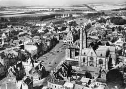 80-PERONNE- EGLISE ST-JEAN ET L'HÔTEL DE VILLE VUE DU CIEL - Peronne