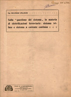 B 4322 - Elettrificazioni Ferroviarie, 1916 - Textes Scientifiques