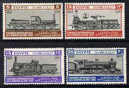 Egypt 1933 Railway Congress Set Of 4 Fine Mounted Mint, SG 189-92 - Nuevos