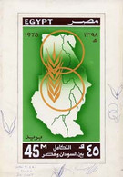 Egypt 1978 UN Conference On Technical Co-operation - Original Hand-painted Artwork For Unissued 45m Value Showing Confer - Otros & Sin Clasificación