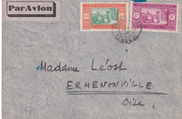 SENEGAL 1936 PLI AERIEN DE DAKAR - Lettres & Documents