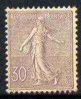 France 1903 Sower 30c Pale Lilac Mounted Mint Tiny Tone Spot, SG 319 - Other & Unclassified