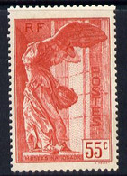 France 1937 National Museums 55c Scarlet Lightly Mounted Mint SG 587 - Andere & Zonder Classificatie