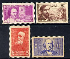 France 1939 Unemployed Intellectuals' Fund Set Of 4 Mounted Mint SG 645-8 - Other & Unclassified