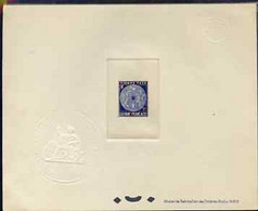 French Guiana 1947 Postage Due 1f Ultramarine Epreuves Deluxe Proof Sheet In Issued Colour With Official French Colonies - Sonstige & Ohne Zuordnung