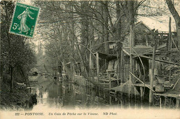 Pontoise * Un Coin De Pêche Sur La Viosne * Pêcherie Carrelet - Pontoise