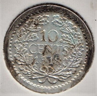 @Y@    Nederland  10   Cent   Wilhelmina 1918      (5253) - 10 Cent