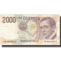 Billet, Italie, 2000 Lire, 1990-1992, Undated (1990-92), KM:115, TTB - 2000 Liras