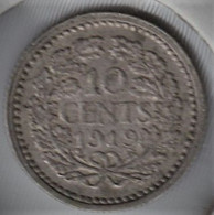 @Y@    Nederland  10   Cent   Wilhelmina 1919      (5255) - 10 Cent