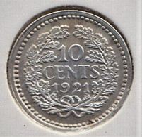 @Y@    Nederland  10   Cent   Wilhelmina 1921      (5256) - 10 Cent