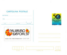 ITALIA CARTOLINA POSTALE  - PALERMO EXPOFIL '97 FIERA DEL MEDITERRANEO  1997 NUOVA - Entero Postal